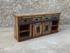 Madia in stile moderno Madia 10cassetti e due ante scorrevoli jupiter vintage   di a prezzo scontato^Outlet Etnico