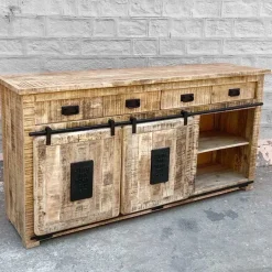 Madia Madia credenza jupiter indutrial 2 ante scorrevoli 7 cassetti di a prezzi convenienti^Outlet Etnico New