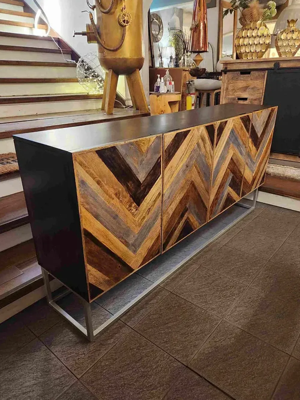 Outlet Etnico Madia Madia industrial multicolor iin offerta di a prezzi outlet- Madie