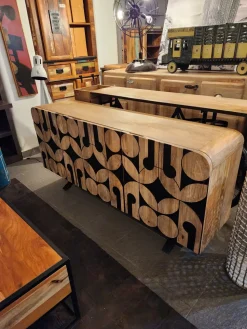 New Madia Madia nagoya etnica vintage industrial black e wood  in offerta  in stile design di in Offerta Outlet Madie