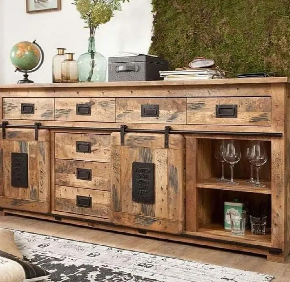 Madia Madiam credenza newport jupiter maxi ante scorrevole e cassetti in stile moderno di in Offerta Outlet^Outlet Etnico New