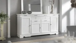 Artigianale Madia Mobile-credenza country scontato del 35% in legno in Offerta Outlet- Madie