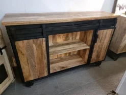 Madia modello Crdedenza industrial new york ante scorrevoli di a prezzo scontato^Outlet Etnico Hot