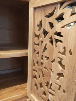 Outlet Etnico Madia modello Credenza oriente teak 160 di a prezzo scontato- Madie