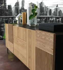 Madia modello Madia art 1446 stripes di a PREZZI OUTLET^Mobilificio Bellutti Best