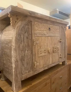 Madia modello Madia credenza teak sbiancata 120 140 cm di a prezzo Outlet^Outlet Etnico