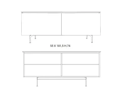 Ozzio Madia modello Plana di a PREZZI OUTLET- Madie