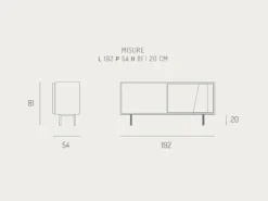 Madia Modus new in stile moderno a prezzo scontato Madie