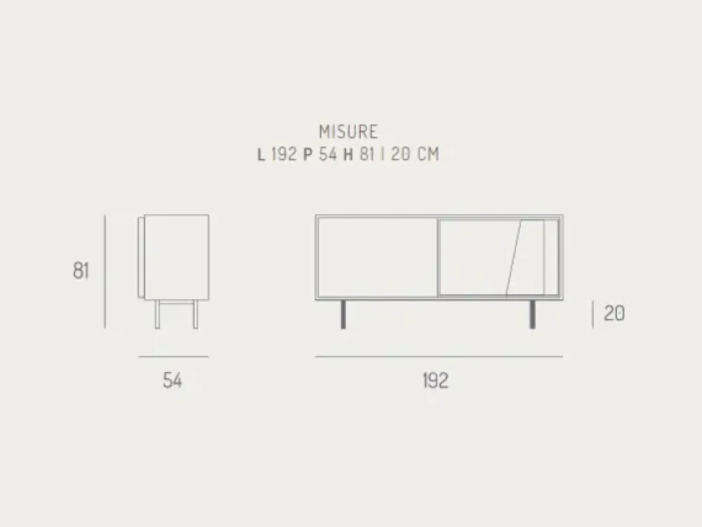 Madia Modus new in stile moderno a prezzo scontato Madie