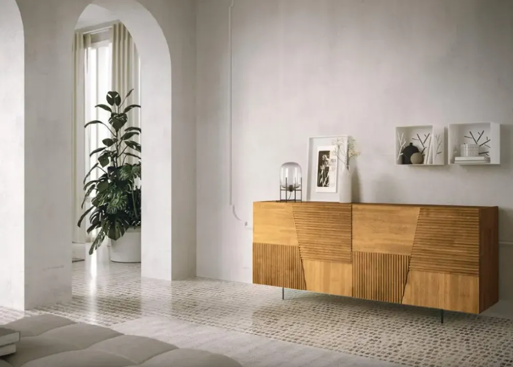 Online Madia Trapeze riga in stile moderno di in Offerta Outlet Madie