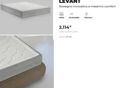 Dorelan Materasso Levant a prezzi convenienti- Materassi