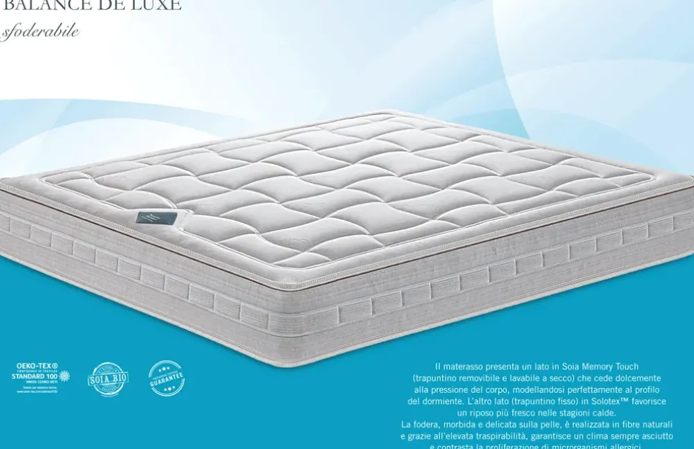 Outlet Materasso Balance de luxe molle insacchettate a prezzo scontato Materassi