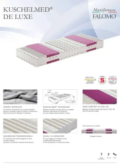 Materasso matrimoniale Kuschelmed de luxe con forte sconto^Manifattura Falomo Clearance