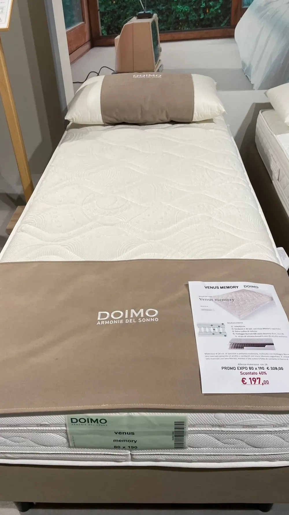 Materasso singolo memory in Offerta Outlet^Doimo Armonie del sonno Clearance