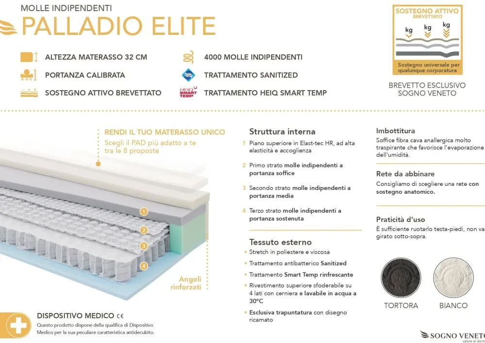 Sogno Veneto Materasso Palladio elite con forte sconto- Materassi