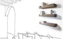 Minotti Italia Mensola Concrete in stile design scontata- Mensole