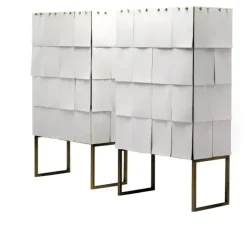 Outlet Mensola Contenitore rivestito di fogli di carta notes in stile design in offerta Mensole