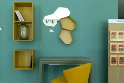 Outlet Mensola in laccato opaco Inside / moss a prezzo Outlet Mensole