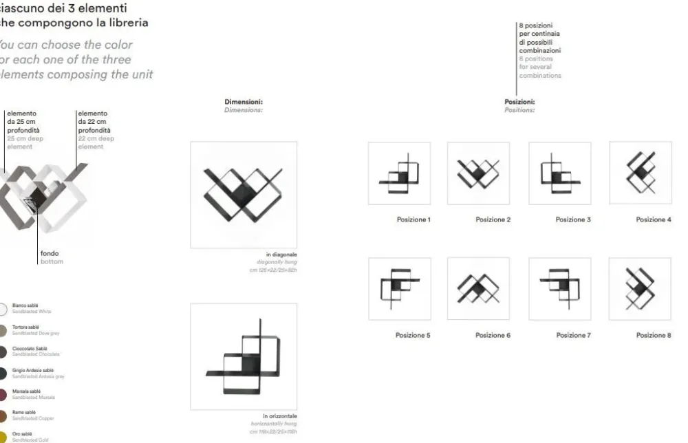 Pezzani Mensola in metallo in Offerta Outlet: scopri Mondrian- Mensole