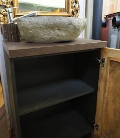 Mobile arredo bagno A terra Mobile bagno newport legno india in offerta  in svendita^Outlet Etnico New