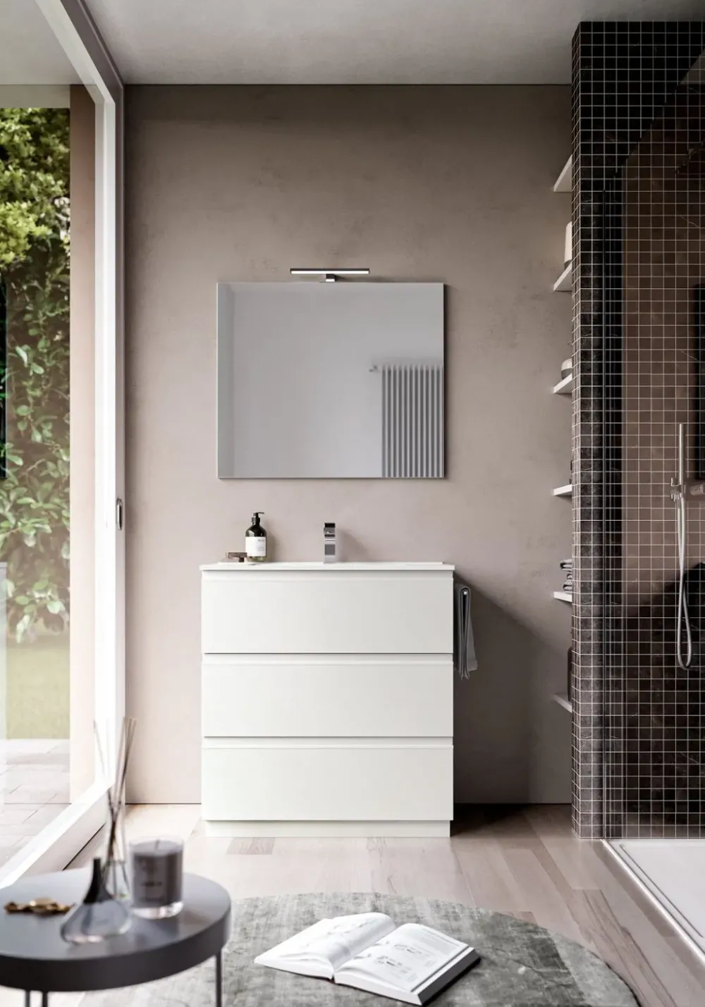 Mobile arredo bagno A terra Idea group System a prezzo scontato^Ideagroup Online