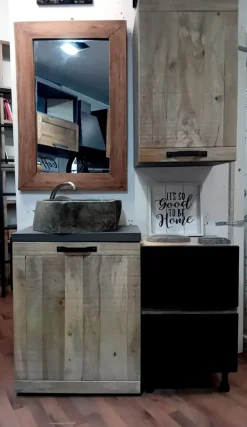 Sale Mobile arredo bagno A terra Mobile bagno industrial  a prezzi scontati Mobili Bagno A Terra