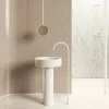 Md work Mobile arredo bagno A terra Lavabo in vero marmo carrara con sconto- Mobili Bagno A Terra