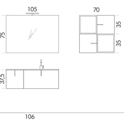 Mobile arredo bagno sospeso scontato del -43%^Compab Sale