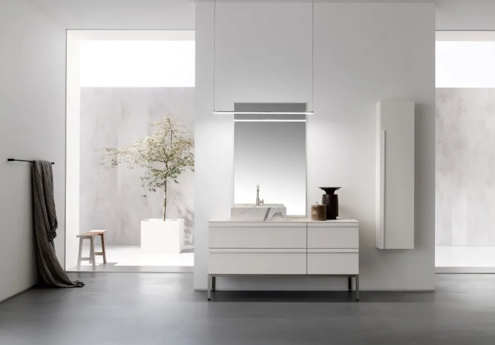 Compab Mobile bagno A terra Base alluminio a prezzi convenienti- Mobili Bagno A Terra