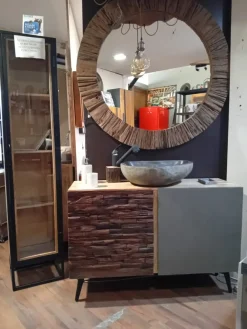 Nuovi Mondi Collection Mobile bagno A terra Mobile bagno  quercia  di rovere design   scontato - 46%- Mobili Bagno A Terra