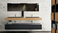 Hot Mobile bagno Composizione gola 10 in OFFERTA OUTLET Mobili Bagno Sospeso