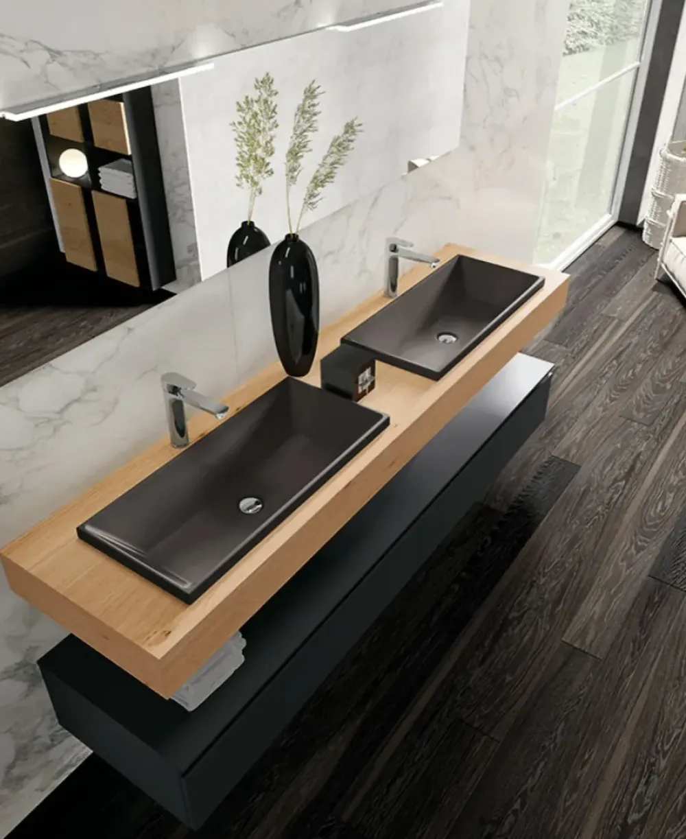Hot Mobile bagno Composizione gola 10 in OFFERTA OUTLET Mobili Bagno Sospeso