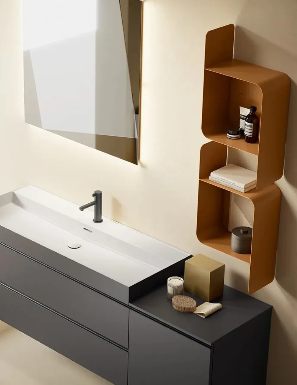 Ardeco Mobile bagno yang 3 SCONTATO a PREZZI OUTLET- Mobili Bagno Sospeso