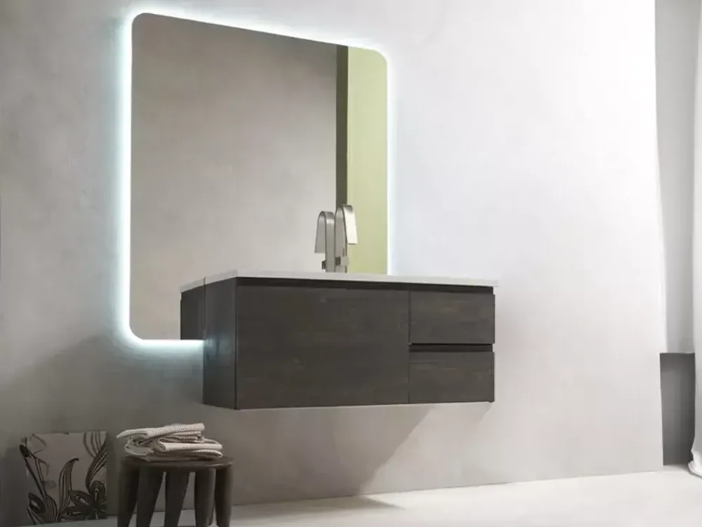 Artigianale Mobile bagno 04 IN OFFERTA OUTLET- Mobili Bagno Sospeso