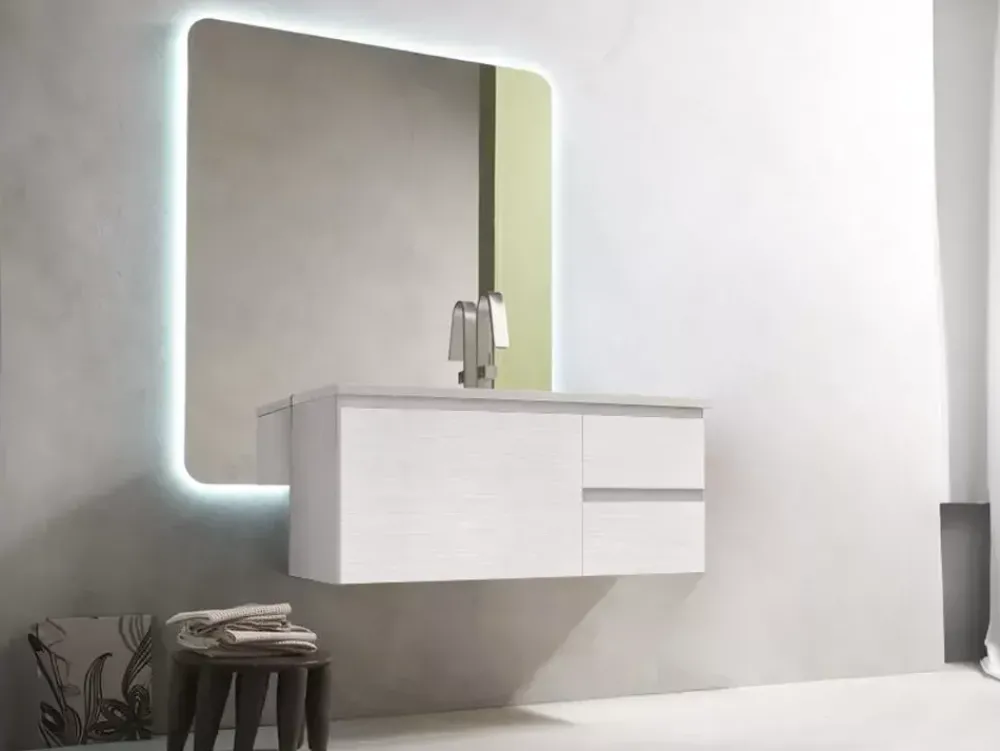 Artigianale Mobile bagno 04 IN OFFERTA OUTLET- Mobili Bagno Sospeso