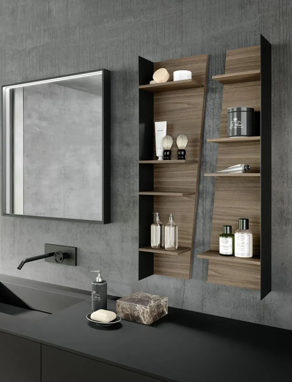 Online Mobile bagno Bagno 09 system m2 SCONTATO a PREZZI OUTLET Mobili Bagno Sospeso