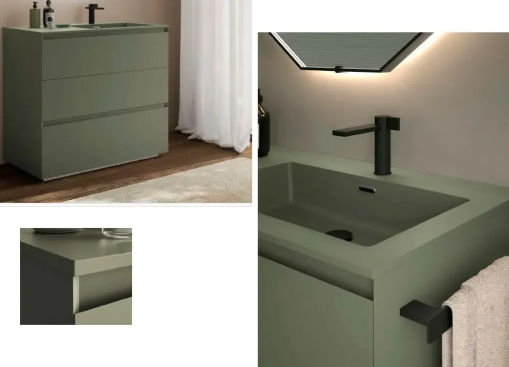 Baxar Mobile bagno Sintesi m3system tekcolormatt 105 IN OFFERTA OUTLET- Mobili Bagno A Terra