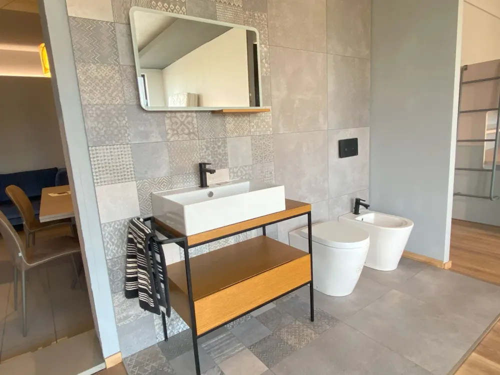 Online Mobile bagno Pure line wood IN OFFERTA OUTLET Mobili Bagno A Terra