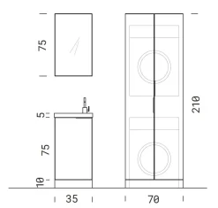 Mobile bagno Lab60 con uno sconto imperdibile^Compab Best