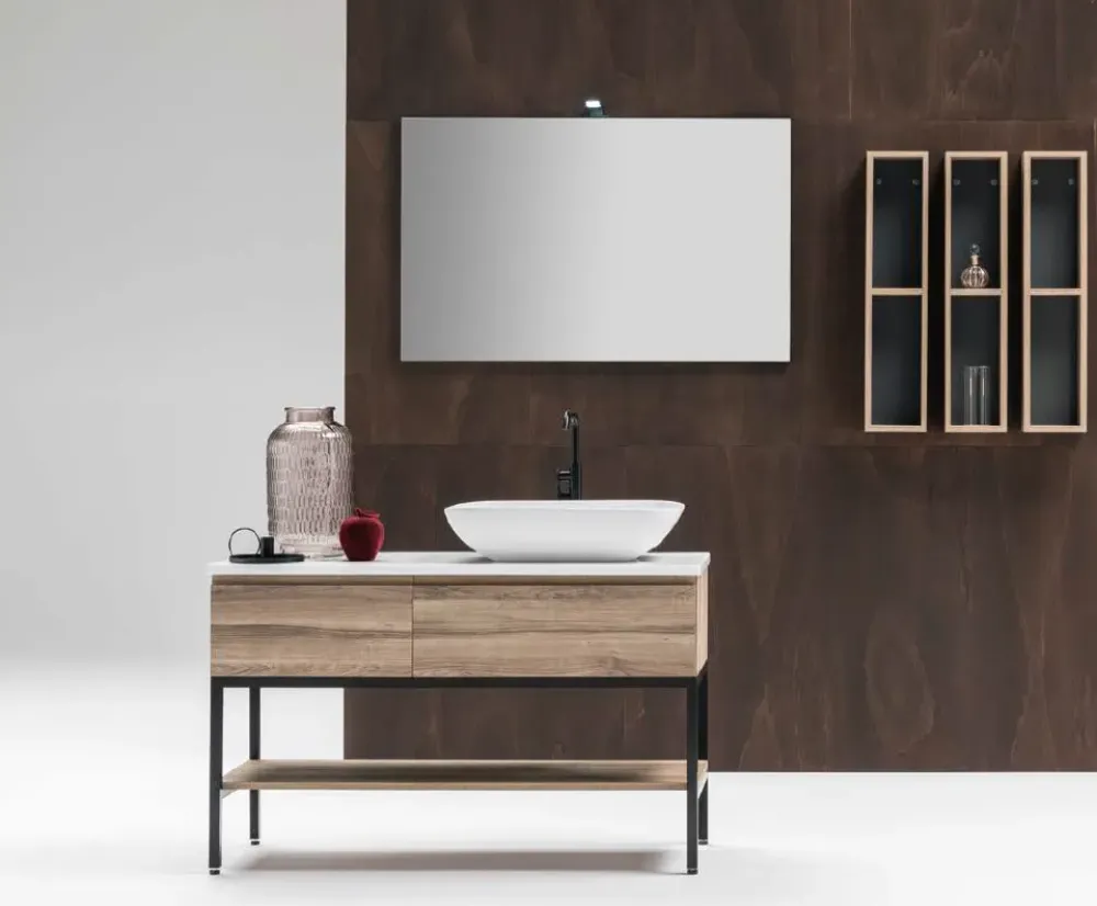 Compab Mobile bagno Up017 IN OFFERTA OUTLET- Mobili Bagno A Terra