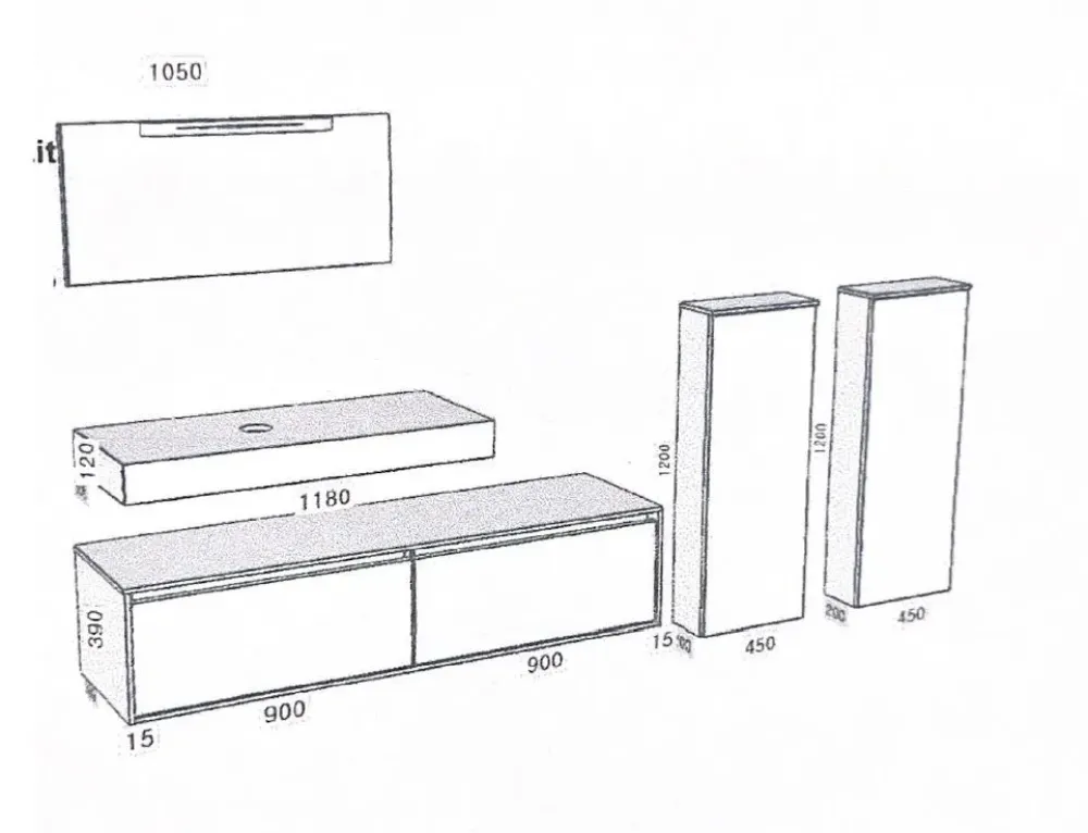 New Mobile bagno Crio SCONTATO a PREZZI OUTLET Mobili Bagno A Terra