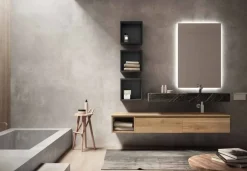 Artigianale Mobile bagno design Composizione 3 di in OFFERTA OUTLET - 30%- Mobili Bagno Sospeso