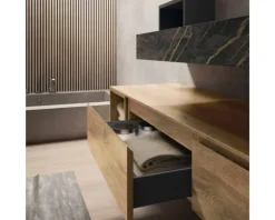 Artigianale Mobile bagno design Composizione 3 di in OFFERTA OUTLET - 30%- Mobili Bagno Sospeso