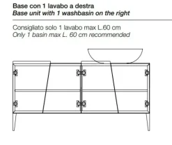 Discount Mobile bagno Zero 160bagno in OFFERTA OUTLET Mobili Bagno A Terra