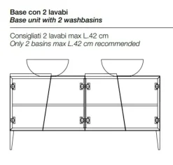 Discount Mobile bagno Zero 160bagno in OFFERTA OUTLET Mobili Bagno A Terra