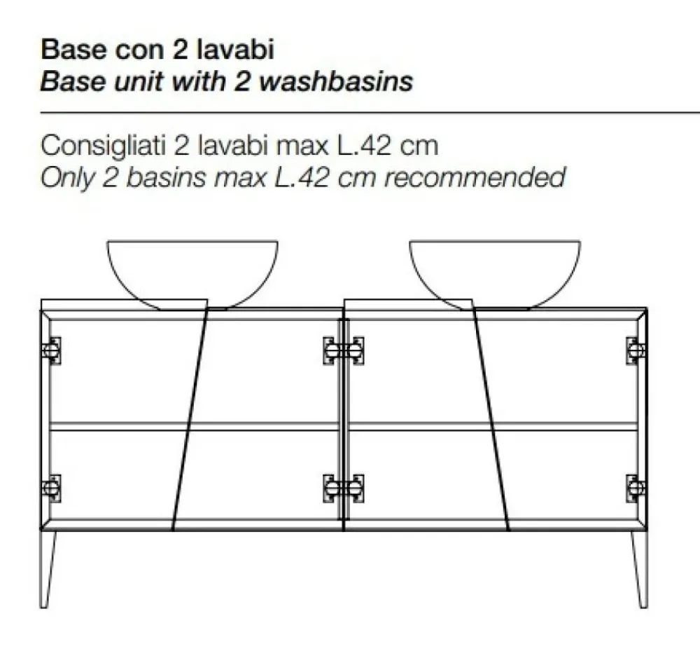 Discount Mobile bagno Zero 160bagno in OFFERTA OUTLET Mobili Bagno A Terra