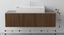 Hot Mobile bagno Door strips teak SCONTATO a PREZZI OUTLET Mobili Bagno Sospeso