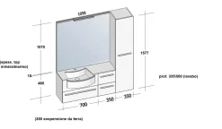 Ideagroup Mobile bagno Idea Group: scontato a prezzi outlet!- Mobili Bagno Sospeso