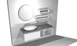 Mobile bagno in laccato opaco modello Tenderlak next 01 di a prezzo scontato^Mastella Clearance