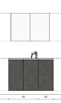 Mobile bagno in laminato modello Arredo bagno tratto scontato di in Offerta Outlet^Scavolini Hot